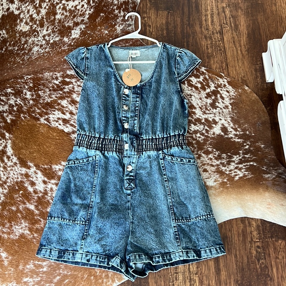 NWT, jean romper